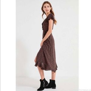 Kimchi blue midi wrap dress NWT